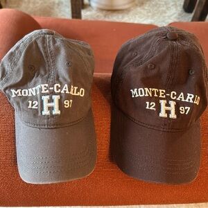 Two Monaco baseball caps